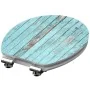 SCHÜTTE Tapa de váter con cierre suave brillante MDF BLUE WOOD by , Toilet and bidet seats - Ref: Foro24-438752, Price: 59,31...