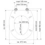 SCHÜTTE Tapa de váter con cierre suave brillante MDF BLUE WOOD by , Toilet and bidet seats - Ref: Foro24-438752, Price: 59,31...