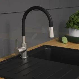 EISL Grifo mezclador de fregadero FLEXO negro by , Faucets - Ref: Foro24-438799, Price: 98,54 €, Discount: %