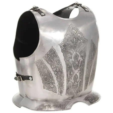 Réplica de coraza de armadura medieval LARP acero plateado de , Armas coleccionables - Ref: Foro24-286219, Precio: 132,65 €, ...