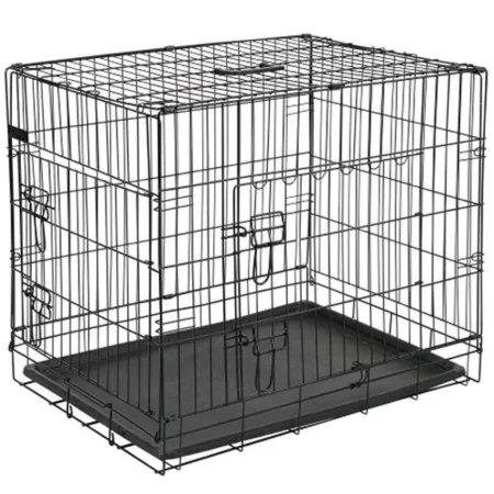 @Pet Transportín para perros metal negro 107x70x77,5 cm 15004 von , Transportboxen und Boxen für Haustiere - Ref: Foro24-4137...