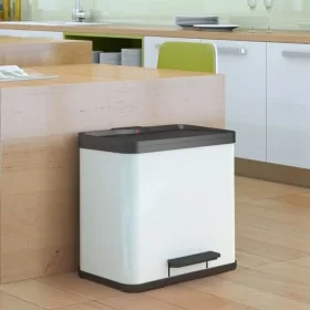 Hailo Cubo con pedal Oko Duo Plus tamaño L 17+9 l blanco 0630-230 by , Garbage cans and trash cans - Ref: Foro24-415427, Pric...