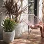 Capi Macetero Nature Rib color marfil 54x52 cm KOFI935 by , Pots and planters - Ref: Foro24-424241, Price: 185,76 €, Discount: %