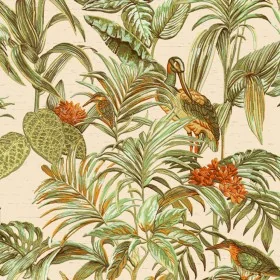 DUTCH WALLCOVERINGS Papel de pared Bird-of-Paradise verde by , Painted paper - Ref: Foro24-430612, Price: 36,43 €, Discount: %