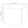 Arriate de acero galvanizado gris 80x80x44 cm von , Töpfe und Pflanzgefäße - Ref: Foro24-45530, Preis: 93,42 €, Rabatt: %