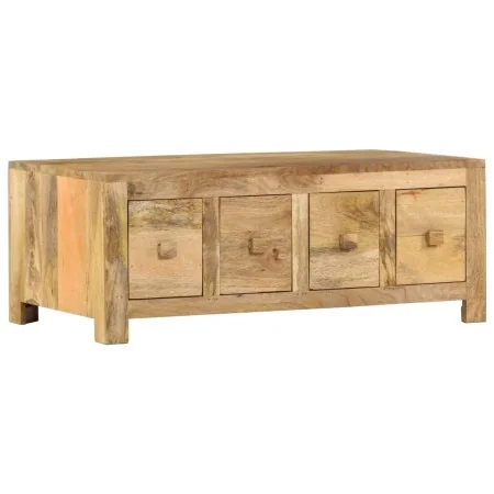 Mesa de centro con 4 cajones madera maciza de mango 90x50x35 cm de , Mesas de centro - Ref: Foro24-285827, Precio: 219,82 €, ...