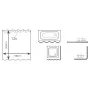 RIDDER Cortina de ducha Smile 180x200 cm von , Duschvorhang - Ref: Foro24-425969, Preis: 24,99 €, Rabatt: %