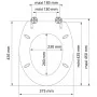 SCHÜTTE Asiento de inodoro con cierre suave LIGHT WOOD MDF de , Asientos de inodoros y bidés - Ref: Foro24-435086, Precio: 58...