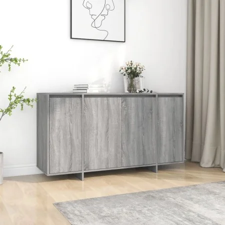 Aparador de madera de ingeniería gris Sonoma 135x41x75 cm by , Sideboards - Ref: Foro24-813057, Price: 161,45 €, Discount: %