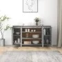 Aparador de madera de ingeniería gris Sonoma 135x41x75 cm by , Sideboards - Ref: Foro24-813057, Price: 161,45 €, Discount: %