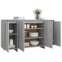 Aparador de madera de ingeniería gris Sonoma 135x41x75 cm by , Sideboards - Ref: Foro24-813057, Price: 161,45 €, Discount: %