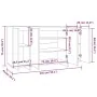 Aparador de madera de ingeniería gris Sonoma 135x41x75 cm by , Sideboards - Ref: Foro24-813057, Price: 161,45 €, Discount: %