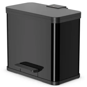 Hailo Papelera con pedal Oko Duo Plus tamaño L 17+9 L negro 0630-260 by , Garbage cans and trash cans - Ref: Foro24-415431, P...
