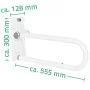 RIDDER Barra de apoyo para inodoro 55,5 cm 100 kg A0130101 von , Sicherheitsgriffe - Ref: Foro24-421616, Preis: 123,12 €, Rab...