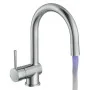 SCHÜTTE Grifo mezclador de lavabo con LED STELLA cromado de , Grifos - Ref: Foro24-435067, Precio: 86,65 €, Descuento: %