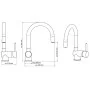SCHÜTTE Grifo mezclador de lavabo con LED STELLA cromado de , Grifos - Ref: Foro24-435067, Precio: 86,65 €, Descuento: %