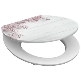 SCHÜTTE Asiento de inodoro con cierre suave FLOWERS & WOOD MDF brillo by , Toilet and bidet seats - Ref: Foro24-438759, Price...