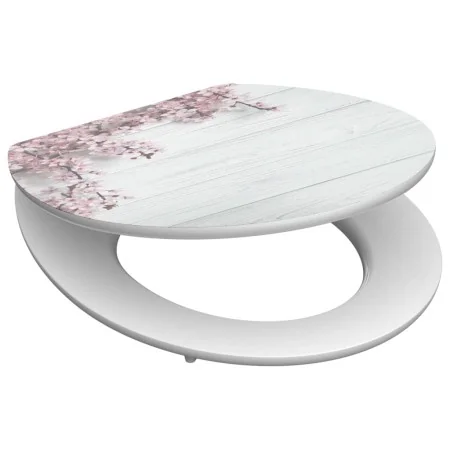SCHÜTTE Asiento de inodoro con cierre suave FLOWERS & WOOD MDF brillo by , Toilet and bidet seats - Ref: Foro24-438759, Price...