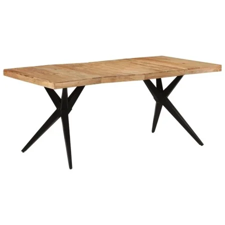Mesa de comedor madera maciza de acacia negra 180x90x77 cm de , Mesas de cocina y de comedor - Ref: Foro24-351642, Precio: 34...