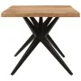 Mesa de comedor madera maciza de acacia negra 180x90x77 cm de , Mesas de cocina y de comedor - Ref: Foro24-351642, Precio: 34...