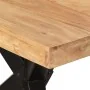 Mesa de comedor madera maciza de acacia negra 180x90x77 cm de , Mesas de cocina y de comedor - Ref: Foro24-351642, Precio: 34...