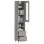 Aparador alto madera contrachapada gris Sonoma 34,5x34x180 cm de , Aparadores - Ref: Foro24-3199287, Precio: 108,52 €, Descue...