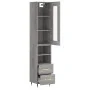 Aparador alto madera contrachapada gris Sonoma 34,5x34x180 cm de , Aparadores - Ref: Foro24-3199287, Precio: 108,52 €, Descue...