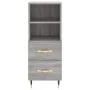 Aparador alto madera contrachapada gris Sonoma 34,5x34x180 cm de , Aparadores - Ref: Foro24-3199287, Precio: 108,52 €, Descue...