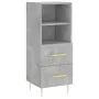 Aparador de madera contrachapada gris hormigón 34,5x34x180 cm by , Sideboards - Ref: Foro24-3199293, Price: 107,57 €, Discoun...