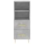 Aparador de madera contrachapada gris hormigón 34,5x34x180 cm by , Sideboards - Ref: Foro24-3199293, Price: 107,57 €, Discoun...