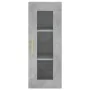Aparador de madera contrachapada gris hormigón 34,5x34x180 cm by , Sideboards - Ref: Foro24-3199293, Price: 107,57 €, Discoun...