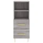 Aparador alto madera contrachapada gris Sonoma 34,5x34x180 cm de , Aparadores - Ref: Foro24-3200255, Precio: 106,71 €, Descue...
