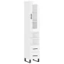 Aparador alto madera contrachapada blanco brillo 34,5x34x180 cm de , Aparadores - Ref: Foro24-3199323, Precio: 124,22 €, Desc...
