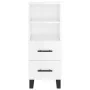 Aparador alto madera contrachapada blanco brillo 34,5x34x180 cm de , Aparadores - Ref: Foro24-3199323, Precio: 124,22 €, Desc...