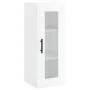 Aparador alto madera contrachapada blanco brillo 34,5x34x180 cm de , Aparadores - Ref: Foro24-3199323, Precio: 124,22 €, Desc...