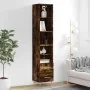 Aparador de madera contrachapada roble ahumado 34,5x34x180 cm de , Aparadores - Ref: Foro24-3189754, Precio: 91,78 €, Descuen...