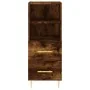 Aparador de madera contrachapada roble ahumado 34,5x34x180 cm de , Aparadores - Ref: Foro24-3189754, Precio: 91,78 €, Descuen...
