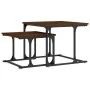 Mesa de centro apilable 2 pzas madera ingeniería roble marrón by , Coffee table - Ref: Foro24-833372, Price: 32,74 €, Discoun...