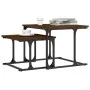 Mesa de centro apilable 2 pzas madera ingeniería roble marrón by , Coffee table - Ref: Foro24-833372, Price: 32,74 €, Discoun...