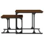 Mesa de centro apilable 2 pzas madera ingeniería roble marrón by , Coffee table - Ref: Foro24-833372, Price: 32,74 €, Discoun...