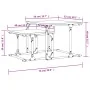 Mesa de centro apilable 2 pzas madera ingeniería roble marrón by , Coffee table - Ref: Foro24-833372, Price: 32,74 €, Discoun...