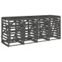Cobertizo cuádruple para cubos de basura madera de pino gris by , Waste container supports - Ref: Foro24-3157699, Price: 550,...