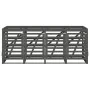 Cobertizo cuádruple para cubos de basura madera de pino gris by , Waste container supports - Ref: Foro24-3157699, Price: 550,...