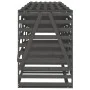 Cobertizo cuádruple para cubos de basura madera de pino gris by , Waste container supports - Ref: Foro24-3157699, Price: 550,...