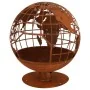 Esschert Design Brasero con forma de globo terráqueo by , Chimneys - Ref: Foro24-433899, Price: 324,03 €, Discount: %