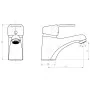 SCHÜTTE Grifo mezclador de lavabo BATONI cromado von , Wasserhähne - Ref: Foro24-438662, Preis: 47,31 €, Rabatt: %