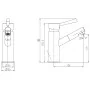 SCHÜTTE Grifo mezclador de lavabo STOCKHOLM cromado de , Grifos - Ref: Foro24-438674, Precio: 70,58 €, Descuento: %