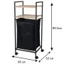 Bathroom Solutions Estantería 2 estantes y cesto colada bambú 89,5 cm von , Kleiderbügel und Regale - Ref: Foro24-442463, Pre...