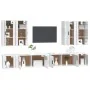 Set de muebles de TV 8 pzas madera contrachapada blanco brillo by , TV Furniture - Ref: Foro24-3188704, Price: 441,29 €, Disc...