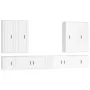 Set de muebles de TV 8 pzas madera contrachapada blanco brillo by , TV Furniture - Ref: Foro24-3188856, Price: 469,37 €, Disc...